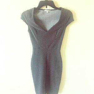 Black and white cocktail dress.